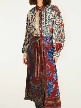 Farm Rio Midi Shirt Dress